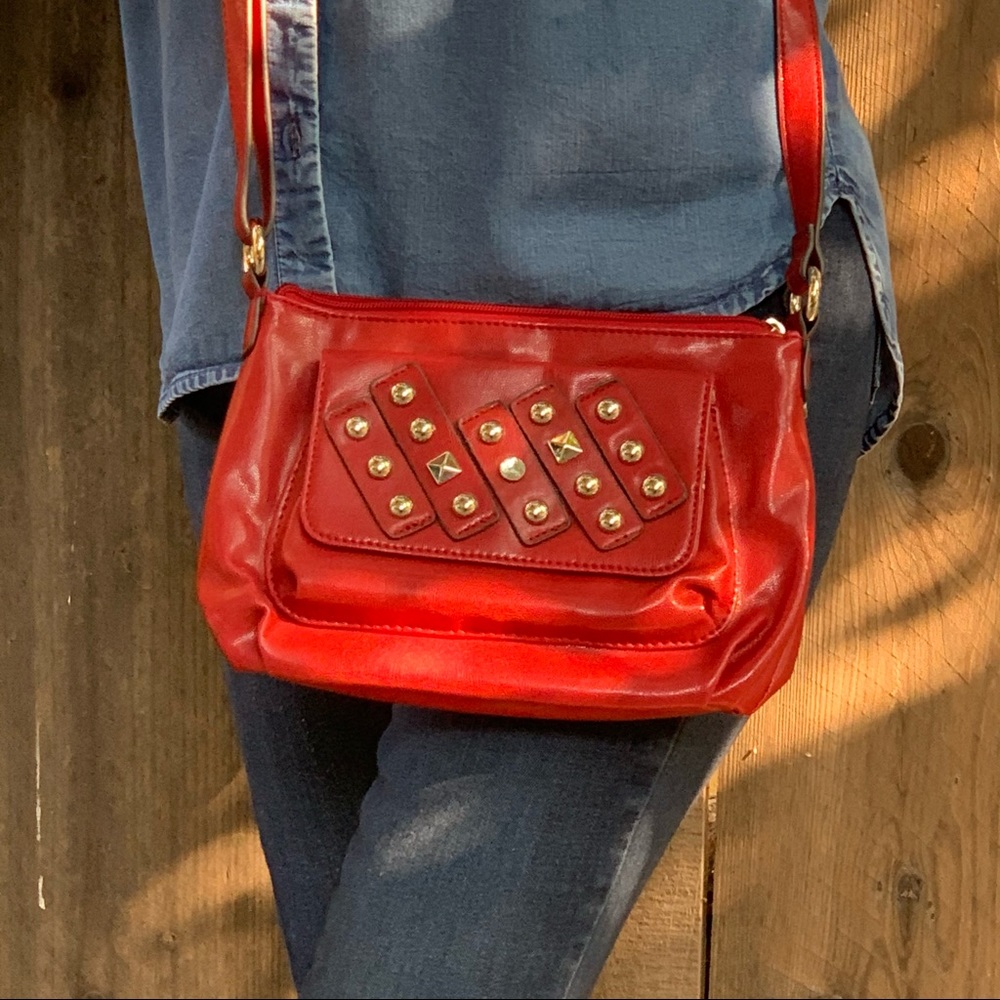 Sienna Ricchi red Vintage studded purse